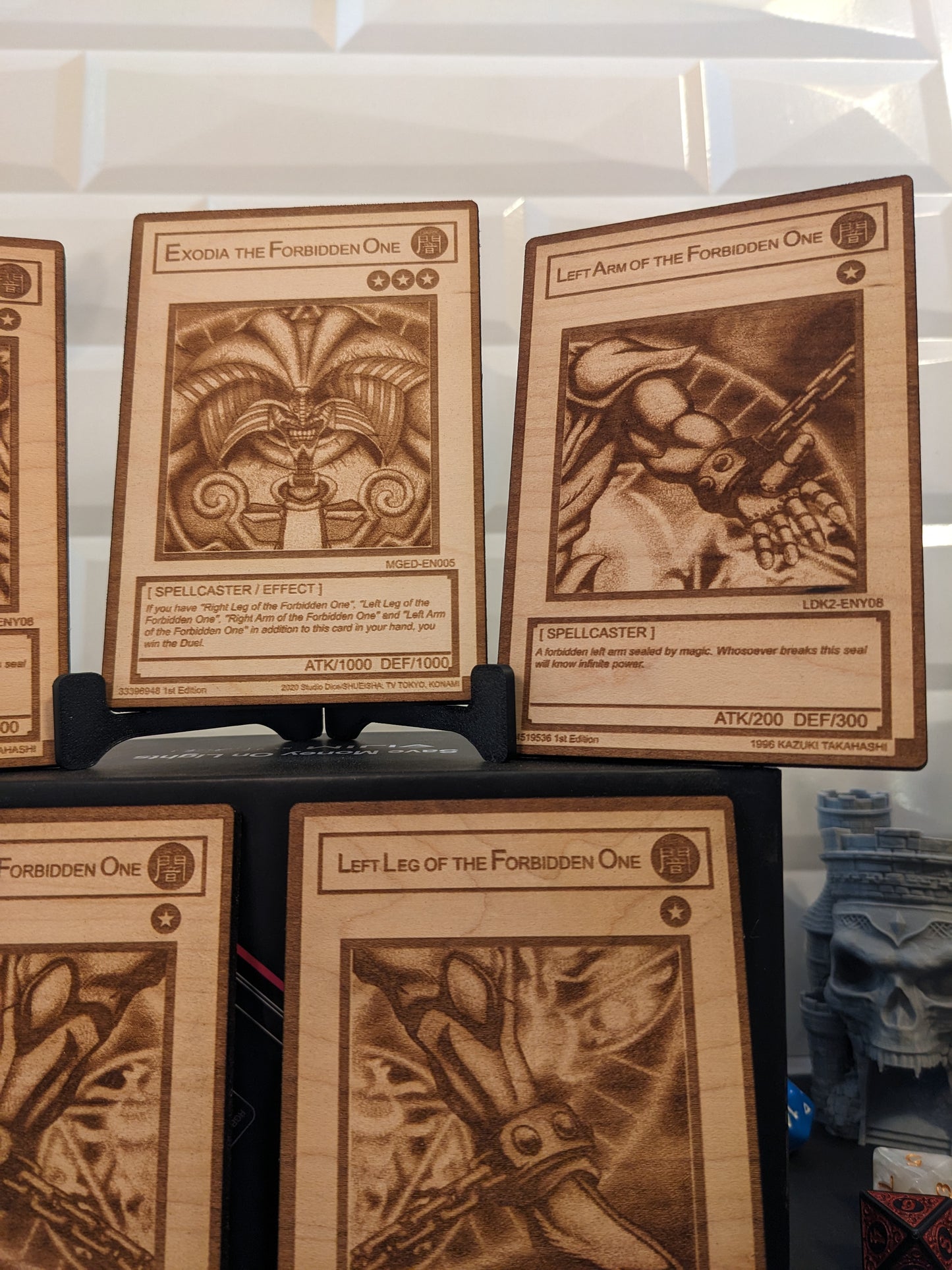 Exodia The Forbidden One Wooden Cards