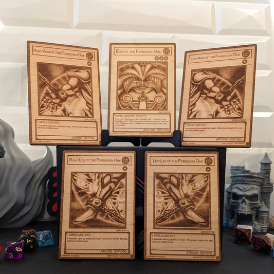 Exodia The Forbidden One Wooden Cards